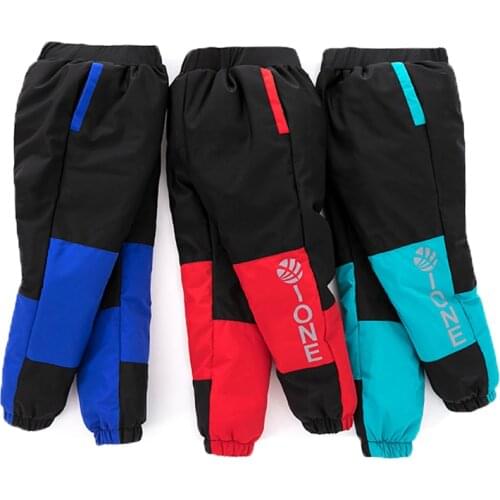 2021 Children Winter White Duck Down Pants Boys Girls Thick Warm Pant Kids Waterproof Trousers Toddler Baby Snow Pant 90-140cm