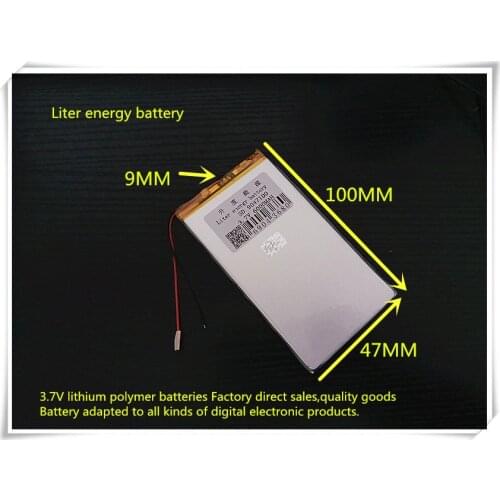 3.7V 6000mAH 9047100 (polymer lithium ion battery) Li-ion battery for tablet pc mp3 mp4 cell phone speaker