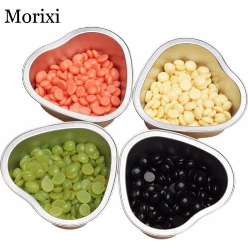 3pcs/set Blue zoo hard wax beans bowl 30g Melting Aluminum Foil hair removal cream Tool heart shape Depilatory wax Pellet BZ010