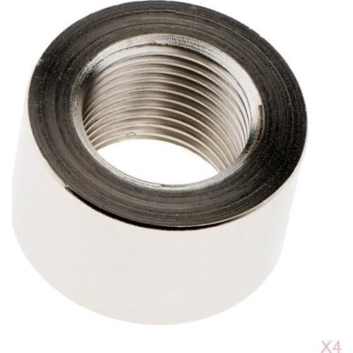 4pcs Stainless Steel O2 Oxygen Sensor Exhaust Bung Nut M18 X 1.5mm