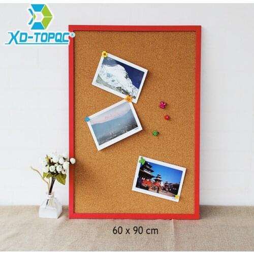 90x60cm Bulletin MDF Wood Frame Cork Board High Quality Message Memo Board Factory Direct Sell Home Decorative Free Accessories