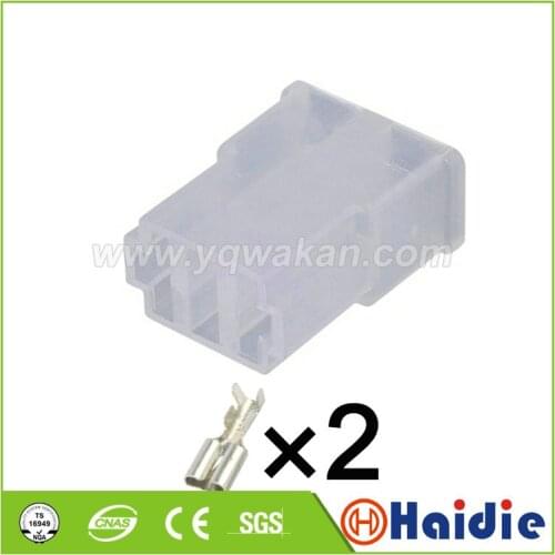 Free shipping 5sets 2pin auto female crimp connector wiring unsealed connector