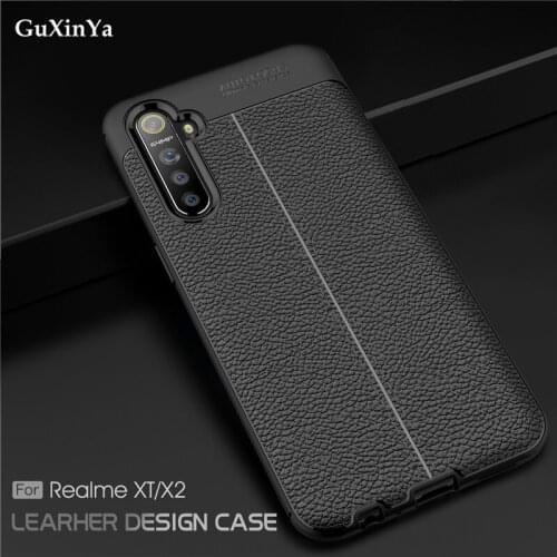 Cover Realme XT Phone Case Luxury Leather ShockProof TPU Protective Case Realme X2Funda Realme XT / Realme X2 / k5 Coque 6.4"