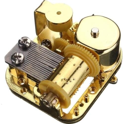 BABYSYLSRL wind up 18 notes metal music movement DIY childrens educational music toy tuning lily