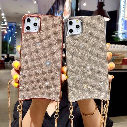 For Iphone 11 Pro 11pro Max XS MAS XR X Case Flash Drilling Diamonds Phone Case For Apple Iphone 6 6S 7 8 Plus Protective Cover
