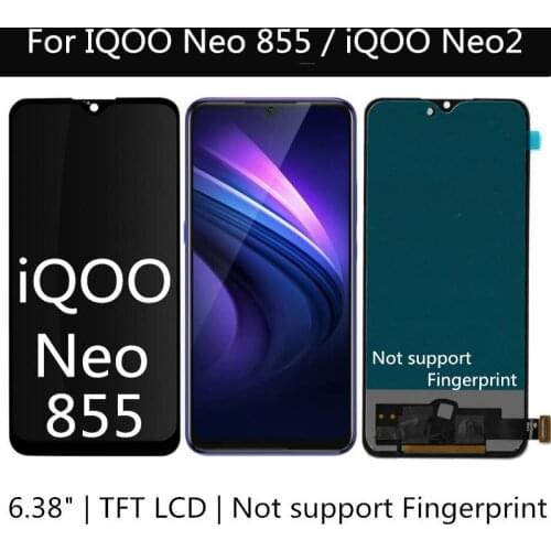 For VIVO IQOO NEO 855 Racing 6.38“ TFT LCD Display Touch Screen Assembly Replacement Accessory For IQOO NEO 855 / iQOO Neo2 LCD