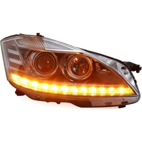 2006-2008 Mercedes-Benz S-Class W221 Headlight Assembly S300 S350 Old Model Modification Upgrade New LED Daytime Running Light
