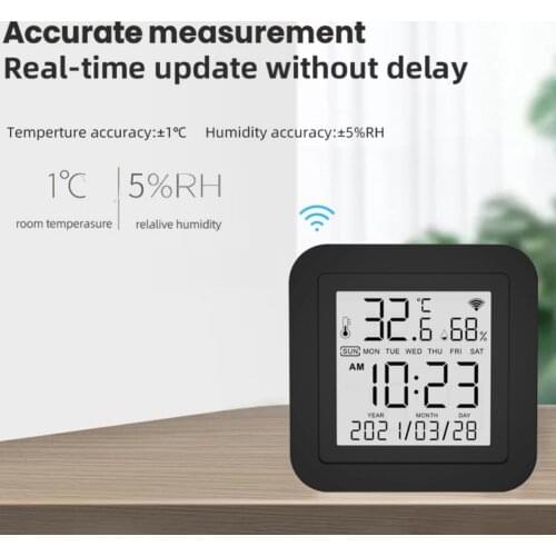 S09A Tuya WiFi 3In1 Infrared Temperature Humidity Detection Intelligent Display IR-enabled Device Conversion Intelligent Linkage