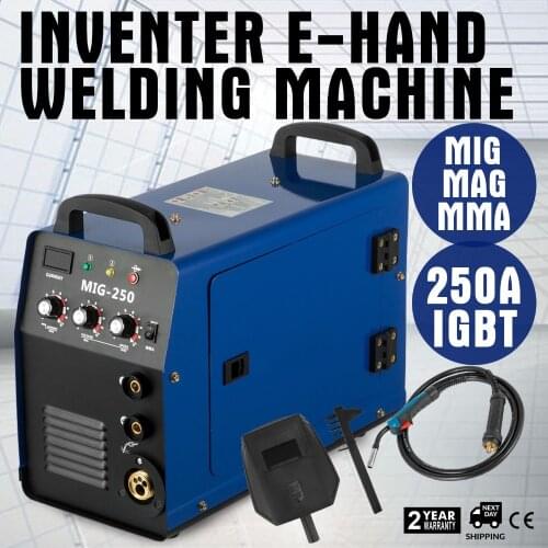 Inverter MIG-250 250Amp MMA Brazing ARC MIG/MAG Welder + SPOOL GUN