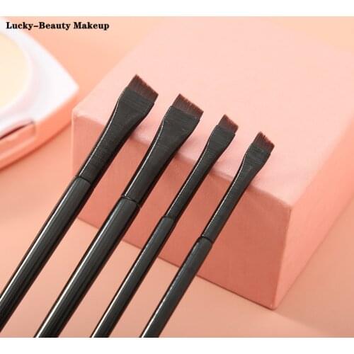 Lucky-Beauty Brow Contour Brush Eyebrow Eyeliner Brush Professional Small Angled Eyebrow Brush Eye brow liner Brush Makeup Tools