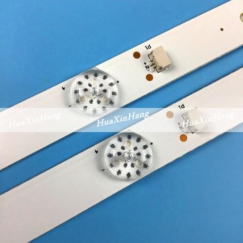 New 50 PCS/lot 6LED LED Backlight Strip for Toshiba TCL 32L2600 32L2800 L32P1A 4C-LB3206-HR03J HR01J TOT_32D2900 32HR330M06A5 V5