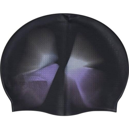 Multi-Color Adult Silicone Swimming Cap Particles Anti-Static Hair Protect Hair Sports Swim Pool Stretchable Hats New Hot