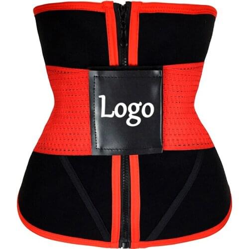 YAGIMI Modeling Strap Logo Print Waist Trainer Body Shaper Tummy Control Slimming Belt Shapewear Fajas Neoprene Sweat Belt