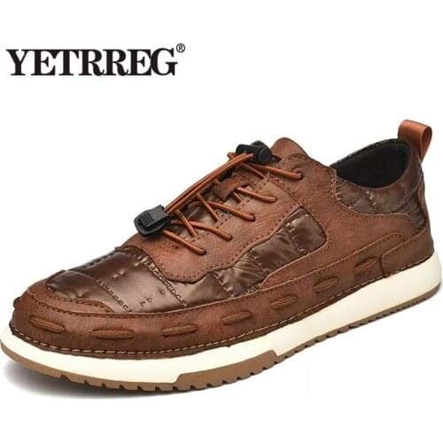 New Mens Sneakers Waterproof Mens Casual Shoes Breathable Mens Shoes Outdoor Comfortable Walking Shoes Fashion Boat Shoes