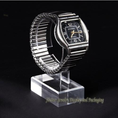 Wholesale 10pcs/lot Acrylic Bracelet Display Stand Watch Holder Ankle Showing Organizer Jewelry Display Rack Showcase