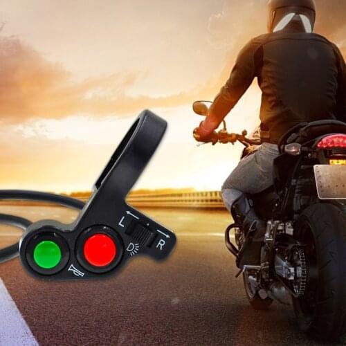 Motorcycle Handlebar Switches Turn Signals On/Off Button Electric Bike Scooter Horn Light Switch Horn ON OFF Start Switch