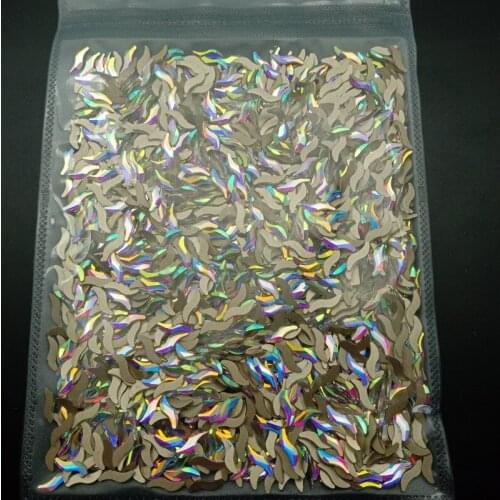1440pcs/pack Nail Art Rhinestone Flat S Shape 2*9mm Glass Crystal Stone Shiny 3D Trendy Nail DIY Decoration Accessories
