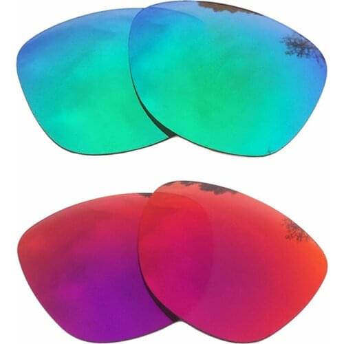 Green & Midnight Sun Mirrored Polarized Replacement Lenses for Frogskins Frame 100% UVA & UVB