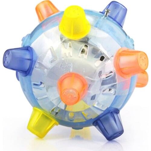Hot Plastic Jumping Flashing Bouncing Funny Lighting Dancing Ball Outdoor Sport Toy For Boys And Girls Best Birthday Gifts