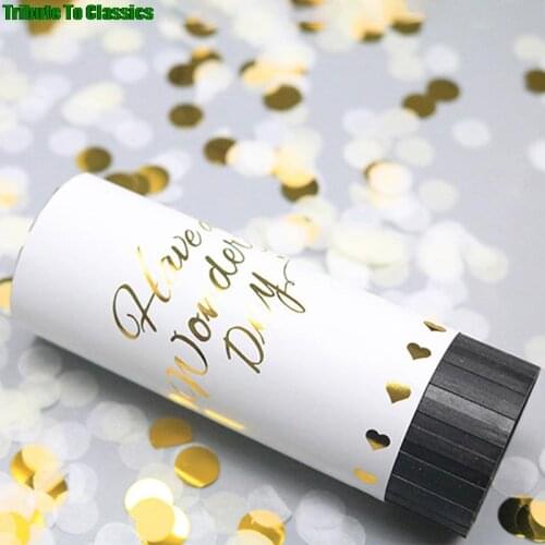 Party Popper Cannons Confetti Handheld Fireworks Festive Party Supplies Wedding Christmas New Year Birthday Celebration Spray