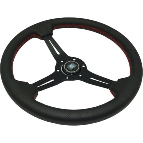 14Inch 350mm Car Racing Steering Wheel Drift Race Rally Fit 6 hole Hub Universal Sport Steering Wheel With Horn Button