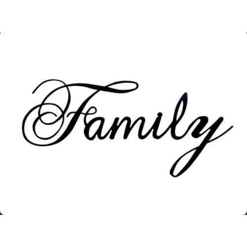 Family Word Metal Cutting Die for Diy Scrapbooking Paper Card Making Craft Embossing