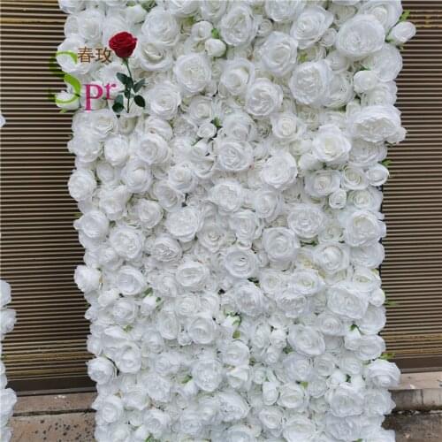 SPR 3D high quality wedding stage backdrop artifical rose flower wall for decoration