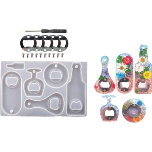 1 Set Bottle Opener For Rsein Molds Fillings Epoxy Resin Bottle Opener Making Craft DIY DIY Bottle Opener Decoration Tools
