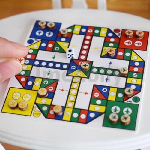 1 Set 1/12 1/6 Scale Dollhouse Miniatue Flying Chess Mini Furniture Accessories for Doll House Toy