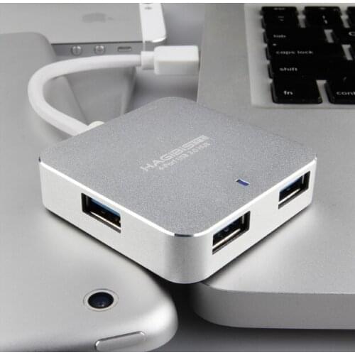 1pc 4-Port USB 3.0 Hub 5Gbps Portable Compact for PC Mac Laptop Notebook Desktop Hot Worldwide USB Hub