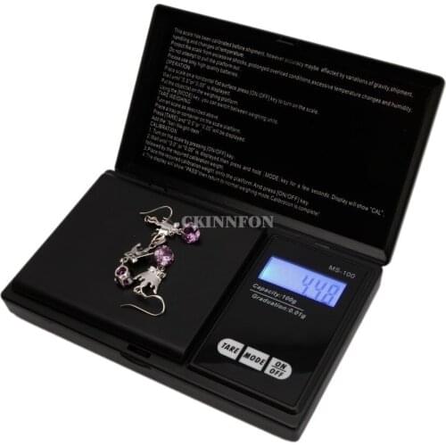 DHL 100PCS New Mini Digital Scales Pocket 100g x 0.01g Weight Jewelry Scale Gold Silver