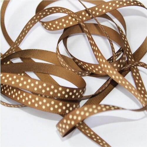 3/8'' 9mm Dots grosgrain Ribbon Dotty spot gift Hair Ribbons Accessories DP09-580