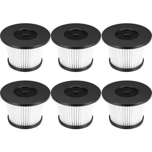 6 Pack HEPA Replacement Filter Compatible for Moosoo K24 Cordless Vacuum Cleaner