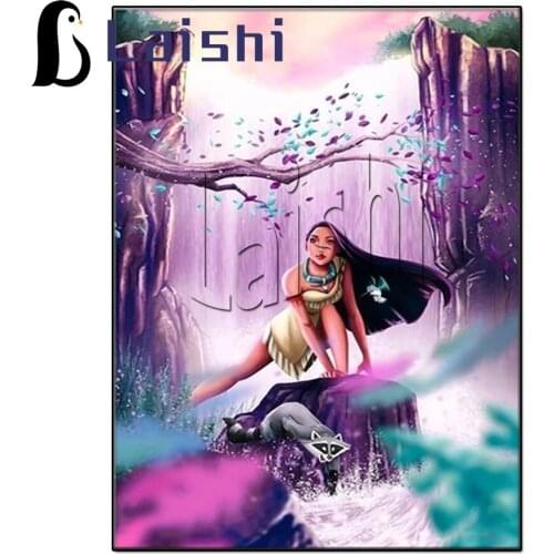 Diamond Painting Cartoon Pocahontas diamond painting Art diamond Embroidery full round Diamond mazayka 3d landscape cross stitch