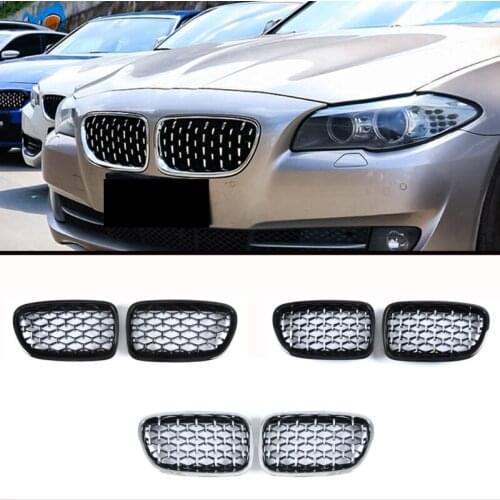 Diamond Kidney Grilles Front Bumper For BMW 1 2 3 4 5 series F30 F34 F32 F33 F36 F80 M3 F82 F83 M4 E90 E91 F10 F11 G30 G31 ABS