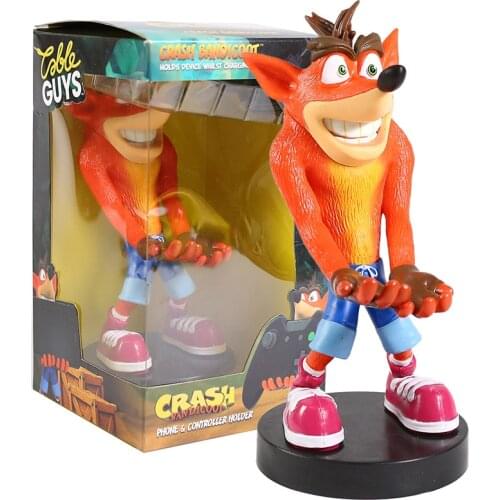 Crash Bandicoot Phone & Controller Holder PVC Figure Collectible Model Toy