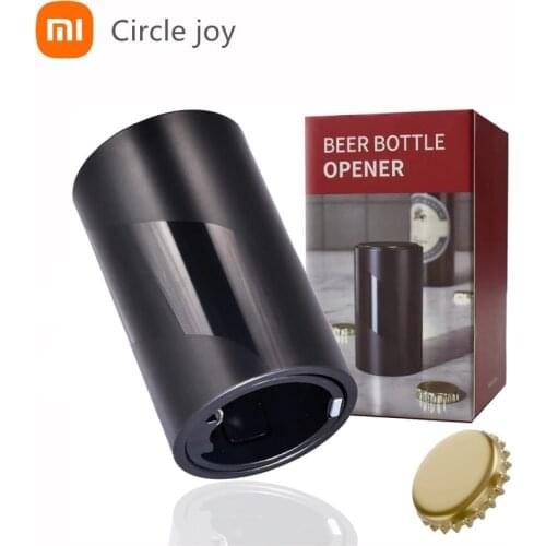 Xiaomi Automatic Beer Bottle Opener,Magnet Stainless Steel Push Down Opener Wine Beer Soda Cap Opener Kitchen Accessories