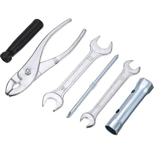 7pcs Motorcycle Repair Hand Tools Double Ended Spanner Repair Wrench Pliers Tool Kit For Honda for Kawasaki for Suzuki