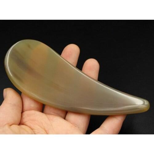 Gua sha massage tool Facial Scrapping Massage Plate Natural For Buffalo Ox Horns Gua Sha Board Acupuncture Point Massager Face