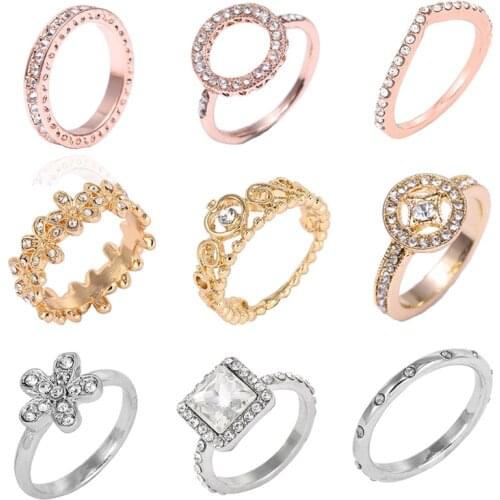 Jewoey Shion Rings With Crystals