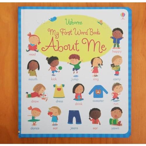 Usborne English picture board book My first word book About Me English dictionary for baby and kids early education 20 pages