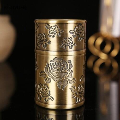 Toothpick box creative automatic high-end rose flower retro light luxury luxury Nordic home living room cotton swab holder