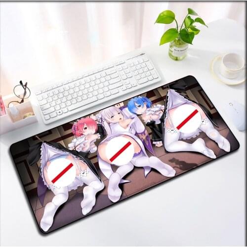 XGZ Animation Mouse Pad 400*900 Large Size Custom Non-slip Sexy Butt Pattern Gaming Mouse Pad Desk Mat