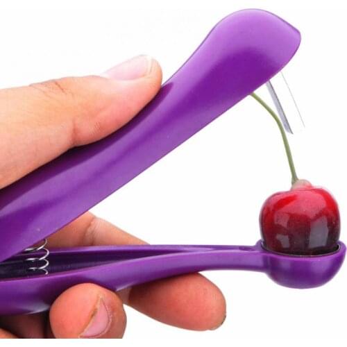 1pcs Cherry Olive Pitter Corer Fruit Core Remover Stoner Removal Easy Squeeze Grip Handheld Tool Kitchen Accessories New