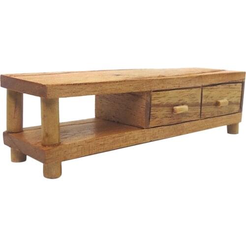 Miniature Dollhouse Furniture, Mini TV Cabinet Home Accessories Set, Pretend Toys for Kids Christmas Birthday Gift