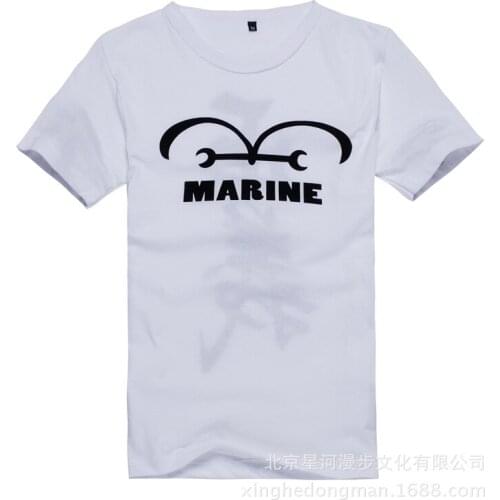 Marine White Adult T-shirt Top Cosplay Costume X001