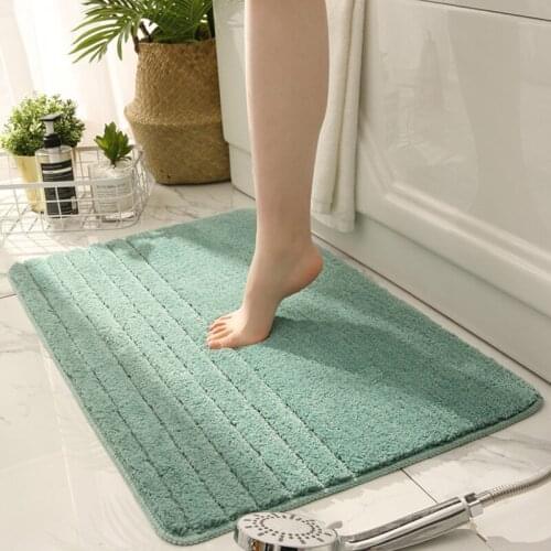 New Thickened Bathroom Rugs Strong Water Absorption Shower Room Carpets Non-Slip Door Floor Mat Food Pad 40x60CM 50x80CM