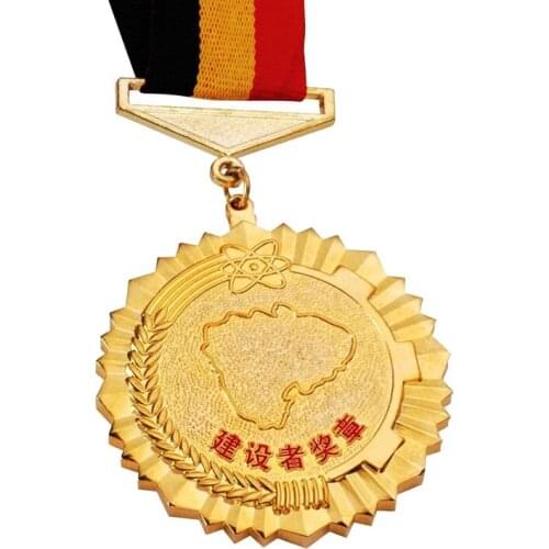 Custom Gold Medal Wholesale Gear Medal 3D Engraving Medal k20019