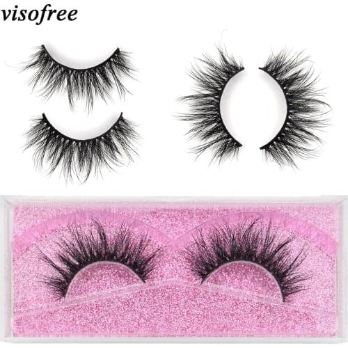 Visofree Eyelashes 3D Mink Lashes Natural full volume soft lashes long eyelash fluffy extension eyelash makeup beauty K17