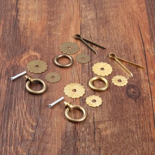 1pc Retro Kitchen Cabinet Knobs Cupboard Door Handles Vintage Wardrobe Furniture Handle Jewelry Box Drawer Pulls